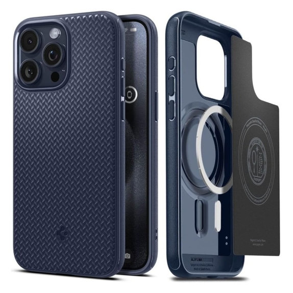 Θήκη Mag Armor με MagSafe για iPhone 15 Pro Max, Navy Blue, Spigen