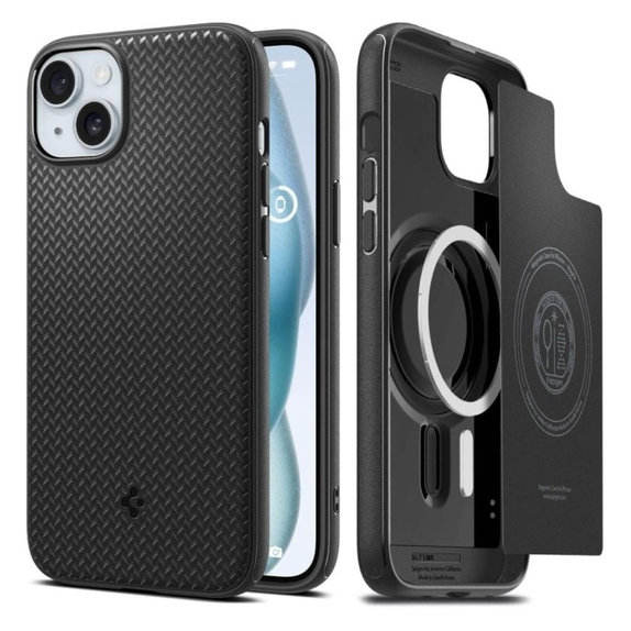 Θήκη Mag Armor με MagSafe για iPhone 15, Matte Black, Spigen