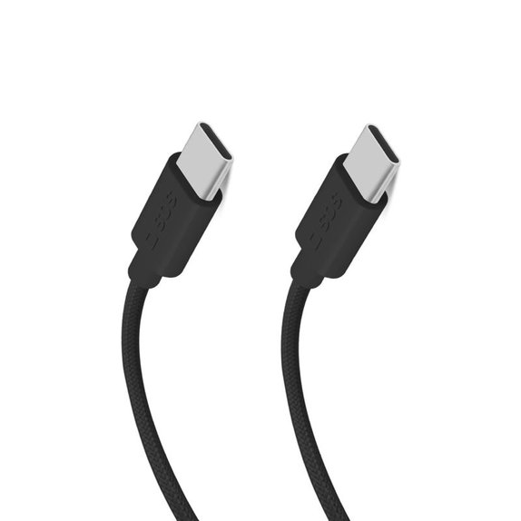 SBS - Καλώδιο USB-C/USB-C, 60W, PD, 1.5m, μαύρο