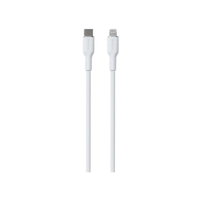 Καλώδιο USB-C / Lightning MFI, 12W, Soft (1.5m), Λευκό | White | PURO
