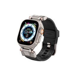 Σιλικόνης Durapro Armor για Apple Watch | 42mm | 44mm | 45mm | 49mm | Μαύρο | Black | Spigen