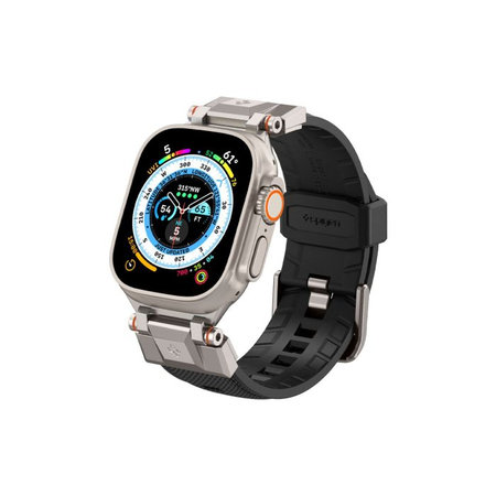 Σιλικόνης Durapro Armor για Apple Watch | 42mm | 44mm | 45mm | 49mm | Μαύρο | Black | Spigen