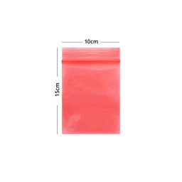 Αντιστατική Σακούλα ZIP Lock (Κόκκινο) - 10x15cm 100τμχ | Red