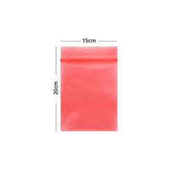 Αντιστατική Σακούλα ZIP Lock (Κόκκινο) - 15x20cm 100τμχ | Red