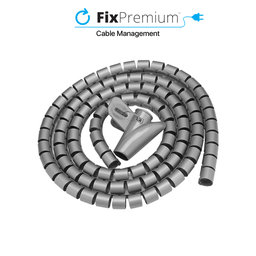 Καλώδιο Οργανωτής - Σωλήνας (10mm), μήκος 2M | gray | FixPremium