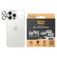 Προστατευτικό φακού κάμερας Hoops για iPhone 15 Pro/15 Pro Max, White Metal, PanzerGlass