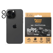 Προστατευτικό φακού κάμερας Hoops για iPhone 15 Pro/15 Pro Max, Black Titanium, PanzerGlass