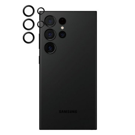 Προστατευτικό Φακού Κάμερας Hoops για Samsung S24 Ultra | Μαύρο | Black | PanzerGlass