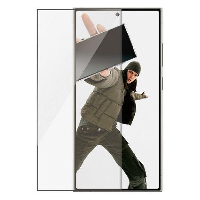 Προστατευτικό Γυαλί UWF με εφαρμοστή για Samsung S24 Ultra | Μαύρο | Black | PanzerGlass