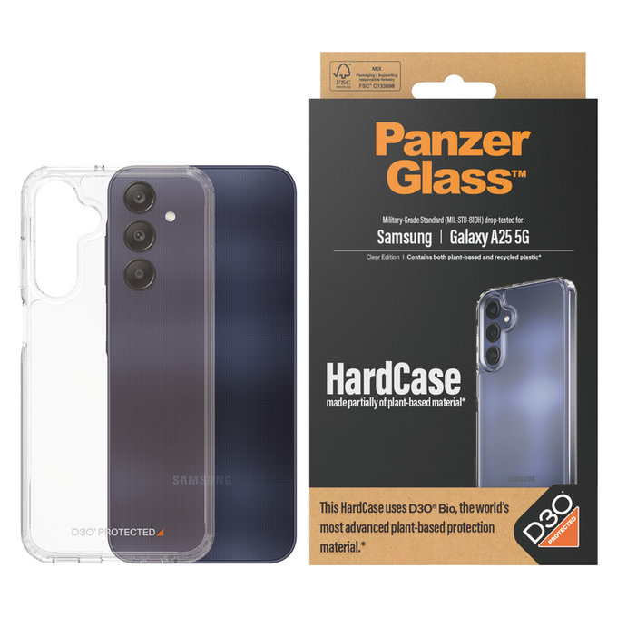 Θήκη HardCase D3O για Samsung Galaxy A25 5G, Διάφανο, PanzerGlass