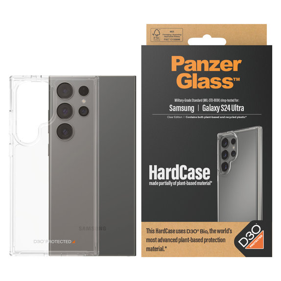 Θήκη HardCase D3O για Samsung Galaxy S24 Ultra, Διάφανο, PanzerGlass