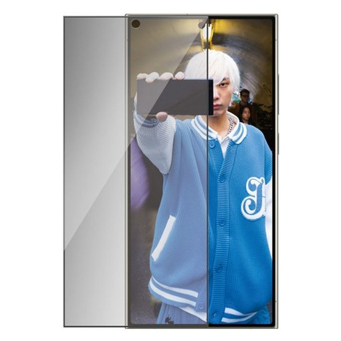 Προστατευτικό Γυαλί Re:Fresh UWF Privacy με εφαρμοστή για Samsung S24 Ultra | Μαύρο | Black | PanzerGlass