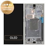 Συγκρότημα οθόνης για Samsung S24 Ultra, S928B, Titanium Gray, Service Pack