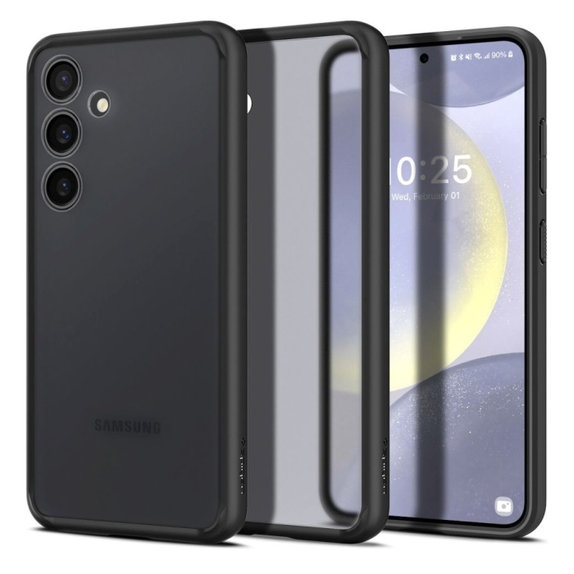 Θήκη Ultra Hybrid για Samsung S24+, Ματ Transparent, Frost Black, Spigen