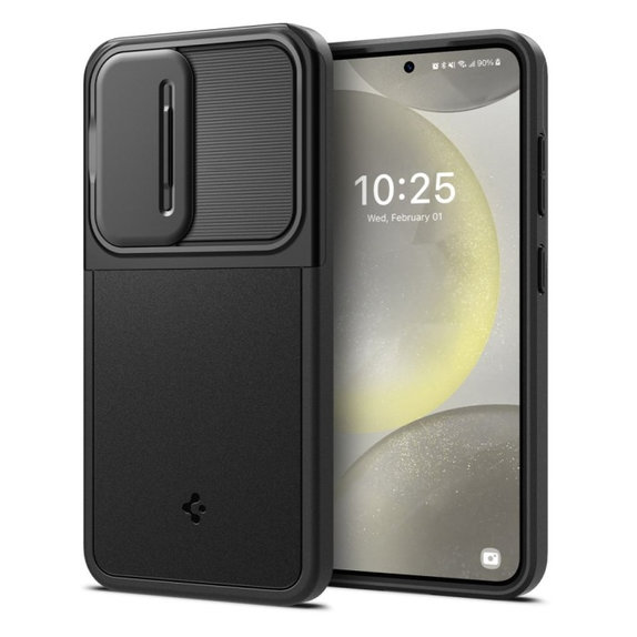 Θήκη Optik Armor για Samsung S24 | Μαύρο | Black | Spigen