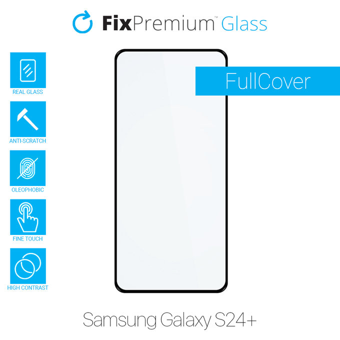 FullCover Glass - Προστατευτικό Γυαλί για Samsung S24+ | FixPremium