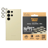 Προστατευτικό φακού κάμερας Hoops για Samsung Galaxy S24 Ultra, Κίτρινο, PanzerGlass