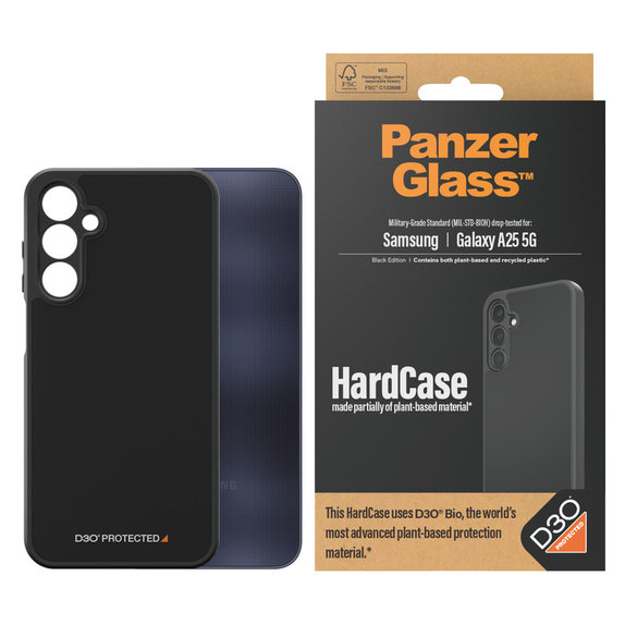 Θήκη HardCase D3O για Samsung Galaxy A25 5G, Μαύρο, PanzerGlass