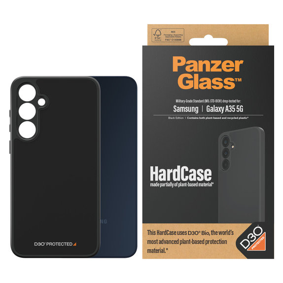 Θήκη HardCase D3O για Samsung Galaxy A35 5G, Μαύρο, PanzerGlass