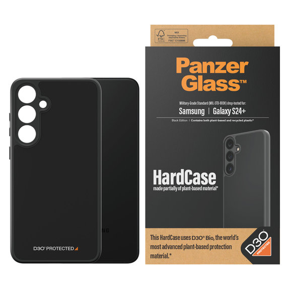 Θήκη HardCase D3O για Samsung Galaxy S24+, Μαύρο, PanzerGlass