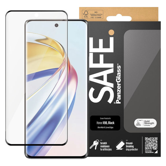 Σκληρυμένο γυαλί UWF για Honor Magic6 Lite, Μαύρο, SAFE by PanzerGlass