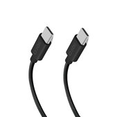 SBS - Πλεχτό καλώδιο USB-C/USB-C, PD, 100W, 1.5m, μαύρο