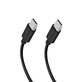 SBS - Πλεχτό καλώδιο USB-C/USB-C, PD, 100W, 1.5m, μαύρο