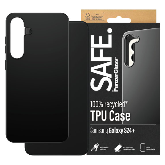 Θήκη TPU για Samsung Galaxy S24+, Μαύρο, SAFE by PanzerGlass