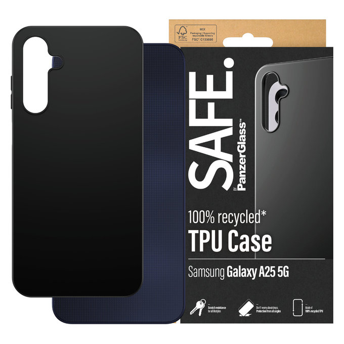Θήκη TPU για Samsung Galaxy A25 5G, Μαύρο, SAFE by PanzerGlass