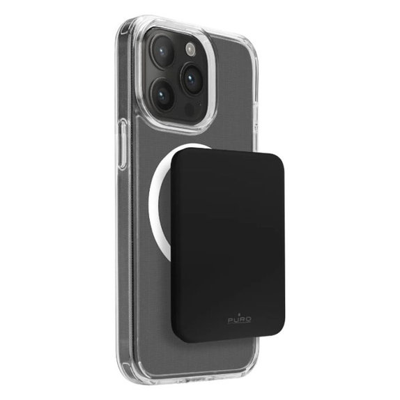 Θήκη MagSafe PowerBank 4200 mAh 5W | USB-C | Μαύρο | Black | PURO