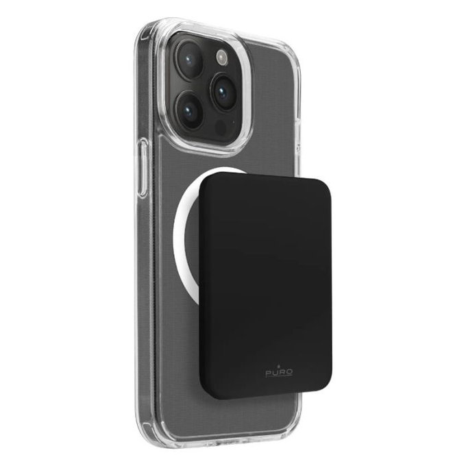 Θήκη MagSafe PowerBank 4200 mAh 5W | USB-C | Μαύρο | Black | PURO