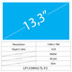 Οθόνη Slim Matte, 13.3", 40 pin, WXGA HD
