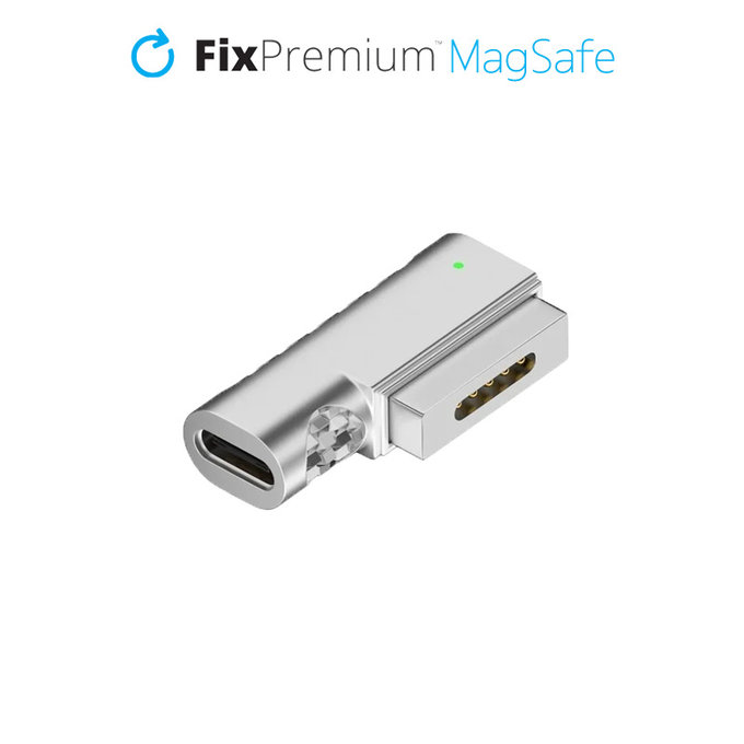 Αντάπτορας USB-C σε MagSafe 2, Ασημί | Silver | FixPremium