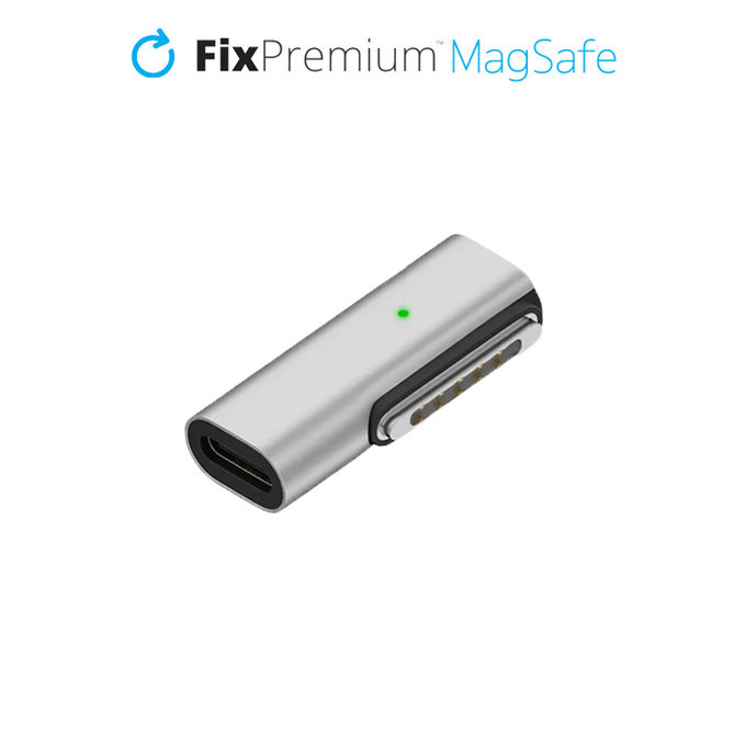 Αντάπτορας USB-C σε MagSafe 3, Ασημί | Silver | FixPremium