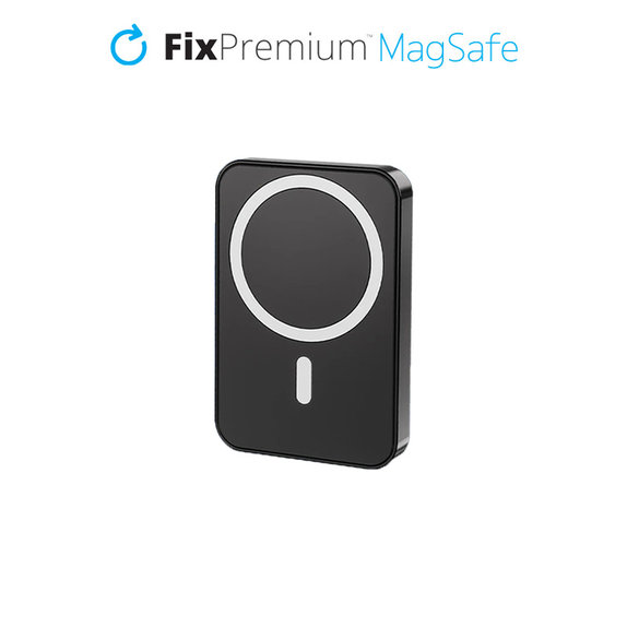 MagSafe PowerBank με Βάση 5000mAh | μαύρο | black | FixPremium