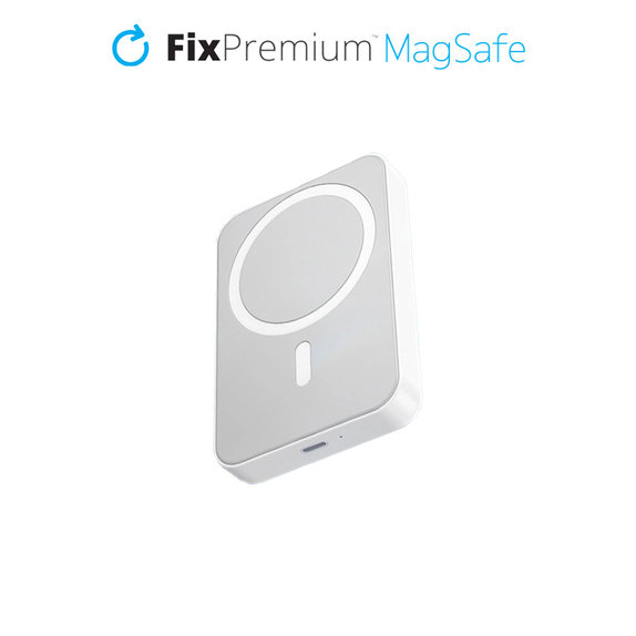MagSafe PowerBank με Βάση 5000mAh | λευκό | white | FixPremium