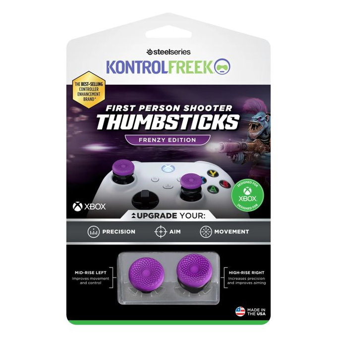 Επεκτεινόμενα Καλύμματα Λαβής Controller Xbox One X/S Frenzy | Μωβ | Purple | Kontrol Freek