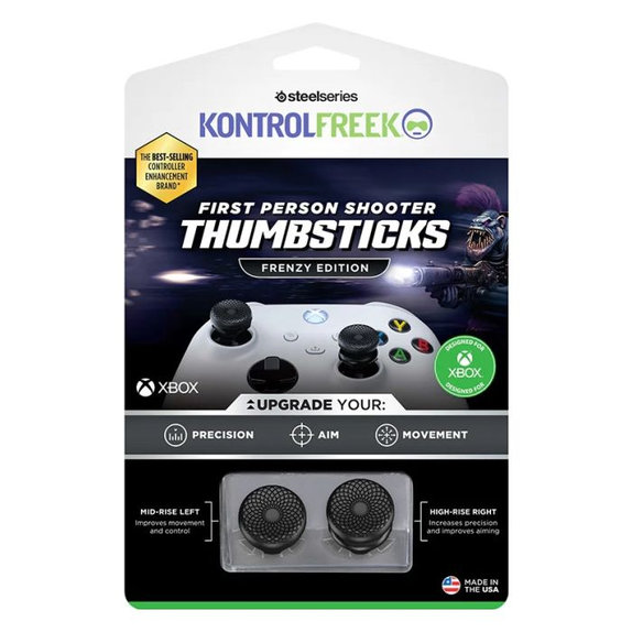 Επεκτεινόμενα Καλύμματα Λαβής Controller Xbox One X/S Frenzy | Μαύρο | Black | Kontrol Freek