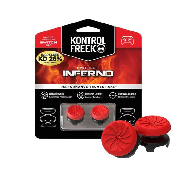 Επεκτεινόμενα Καλύμματα Λαβής Controller Nintendo Switch Pro Inferno | Πορτοκάλι | Orange | Kontrol Freek