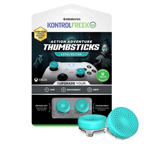 Επεκτεινόμενα Καλύμματα Λαβής Controller Xbox One X/S Lotus | Teal | Kontrol Freek