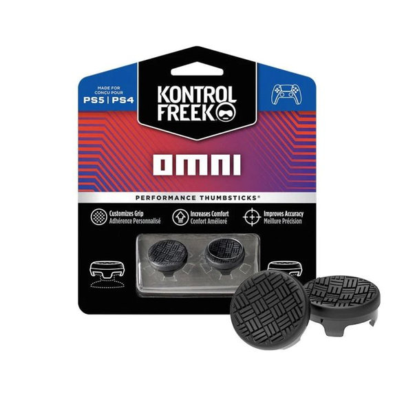 Επεκτεινόμενα Καλύμματα Λαβής Controller PS4/PS5 Omni | Μαύρο | Black | Kontrol Freek