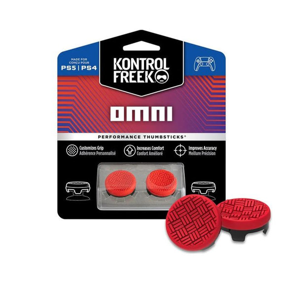 Επεκτεινόμενα Καλύμματα Λαβής Controller PS4/PS5 Omni | Κόκκινο | Red | Kontrol Freek