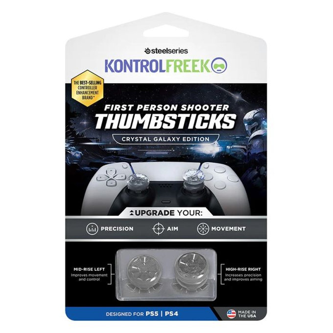 Επεκτεινόμενα Καλύμματα Λαβής Controller PS4/PS5 Crystal Galaxy | Kontrol Freek