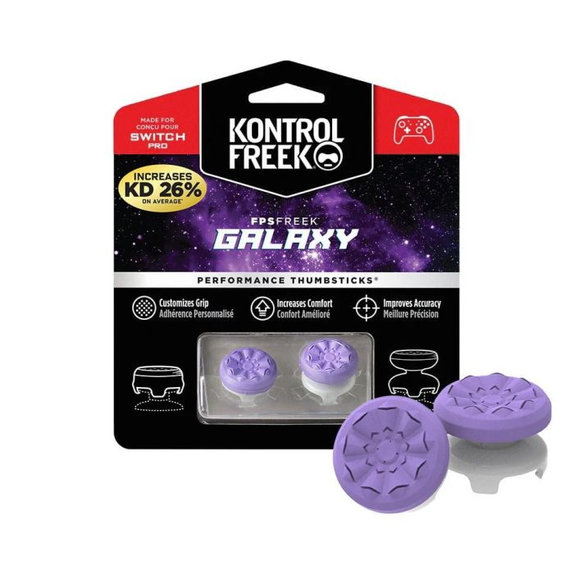 Επεκτεινόμενα Καλύμματα Λαβής Controller Nintendo Switch Pro Freek Galaxy | Μωβ | Purple | Kontrol Freek