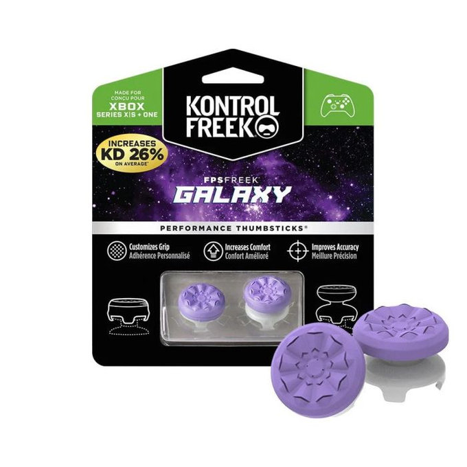 Επεκτεινόμενα Καλύμματα Λαβής Controller Xbox One X/S Freek Galaxy | Μωβ | Purple | Kontrol Freek