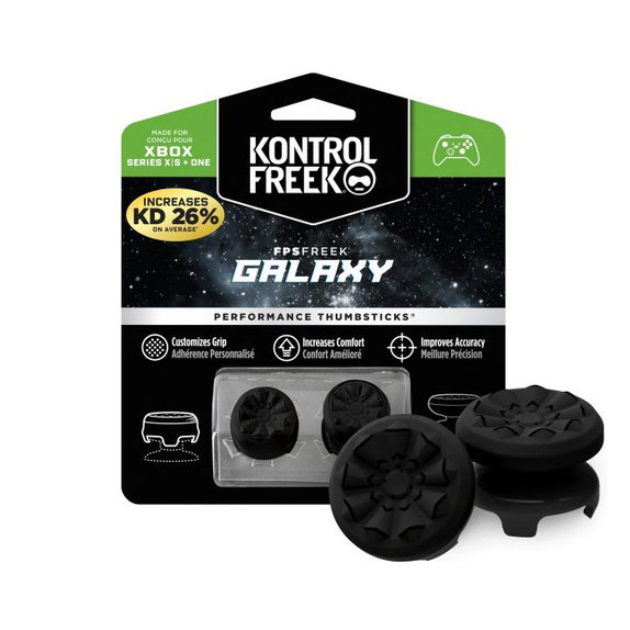 Επεκτεινόμενα Καλύμματα Λαβής Controller Xbox One X/S Freek Galaxy | Μαύρο | Black | Kontrol Freek