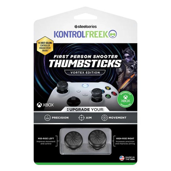 Επεκτεινόμενα Καλύμματα Λαβής Controller Xbox One X/S Vortex | Μαύρο | Black | Kontrol Freek