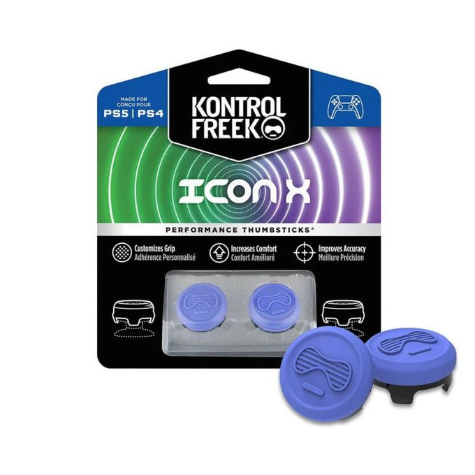 Επεκτεινόμενα Καλύμματα Λαβής Controller PS4/PS5 Icon X | Μπλε | Blue | Kontrol Freek