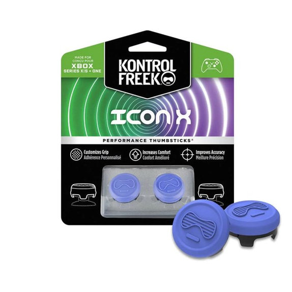 Επεκτεινόμενα Καλύμματα Λαβής Controller Xbox One X/S Icon X | Μπλε | Blue | Kontrol Freek