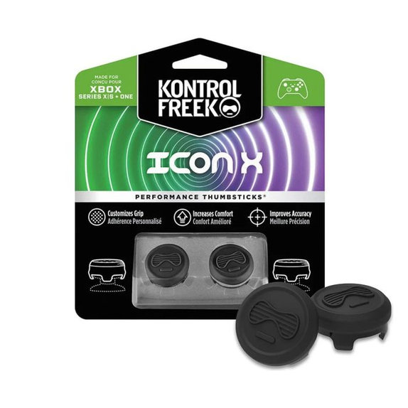 Επεκτεινόμενα Καλύμματα Λαβής Controller Xbox One X/S Icon X | Μαύρο | Black | Kontrol Freek